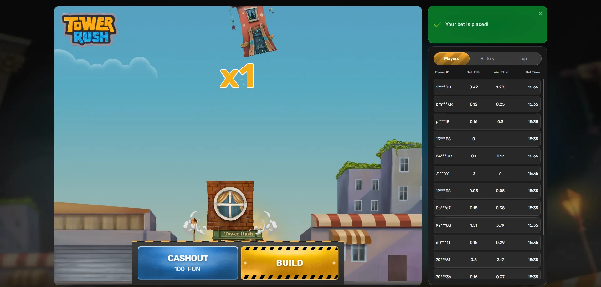 تحميل تطبيق 1xBet للعب tower rush على الهاتف المحمول